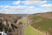 Blick vom Knopfmacherfelsen, Donautal und Kloster Beuron