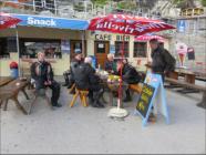 Kaffeepause am Rhonegletscher beim Furkapass